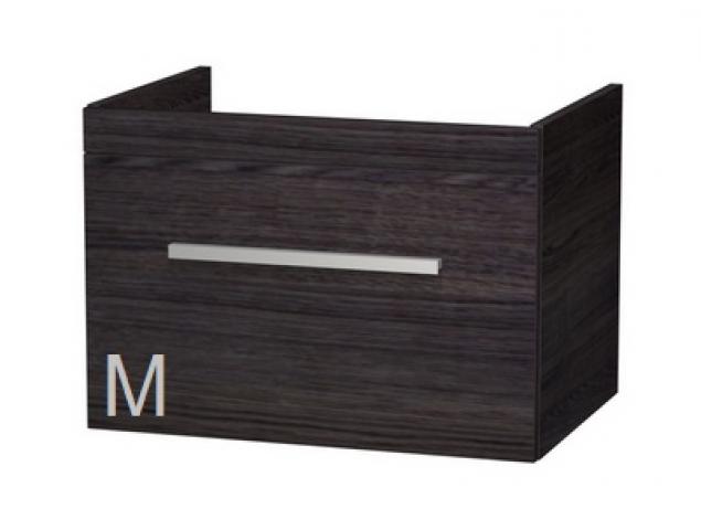 Set M1: M-Line wastafelmeubel 65cm m/spiegel+lamp wit